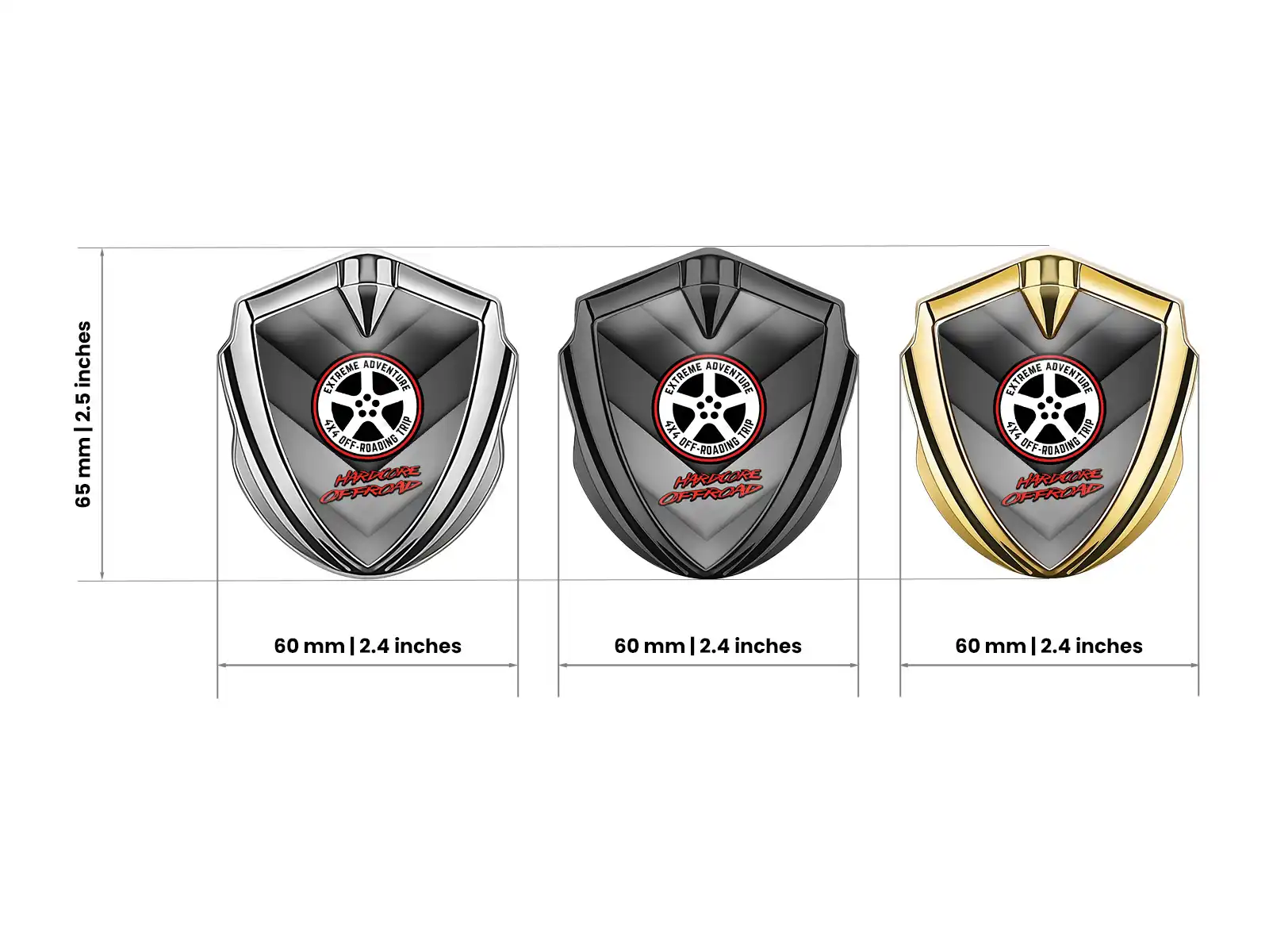 Metal Domed Emblem Luxury Finish Alloy Detail